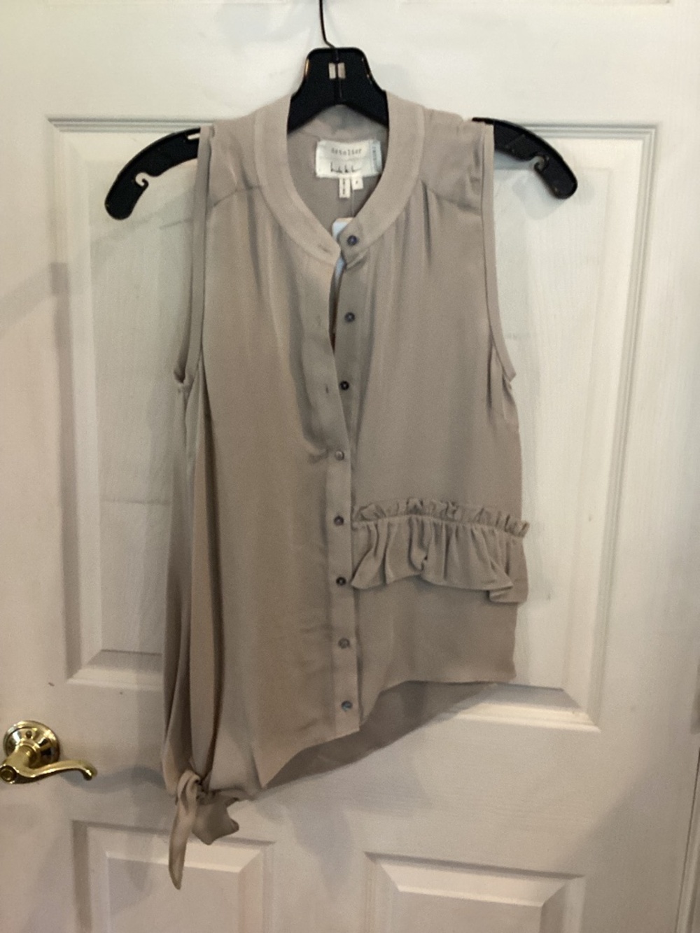 NWT NICOLE MILLER 100% silk top small